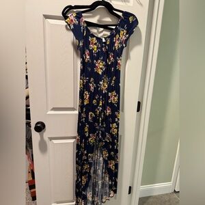 Floral Maxi Romper Dress